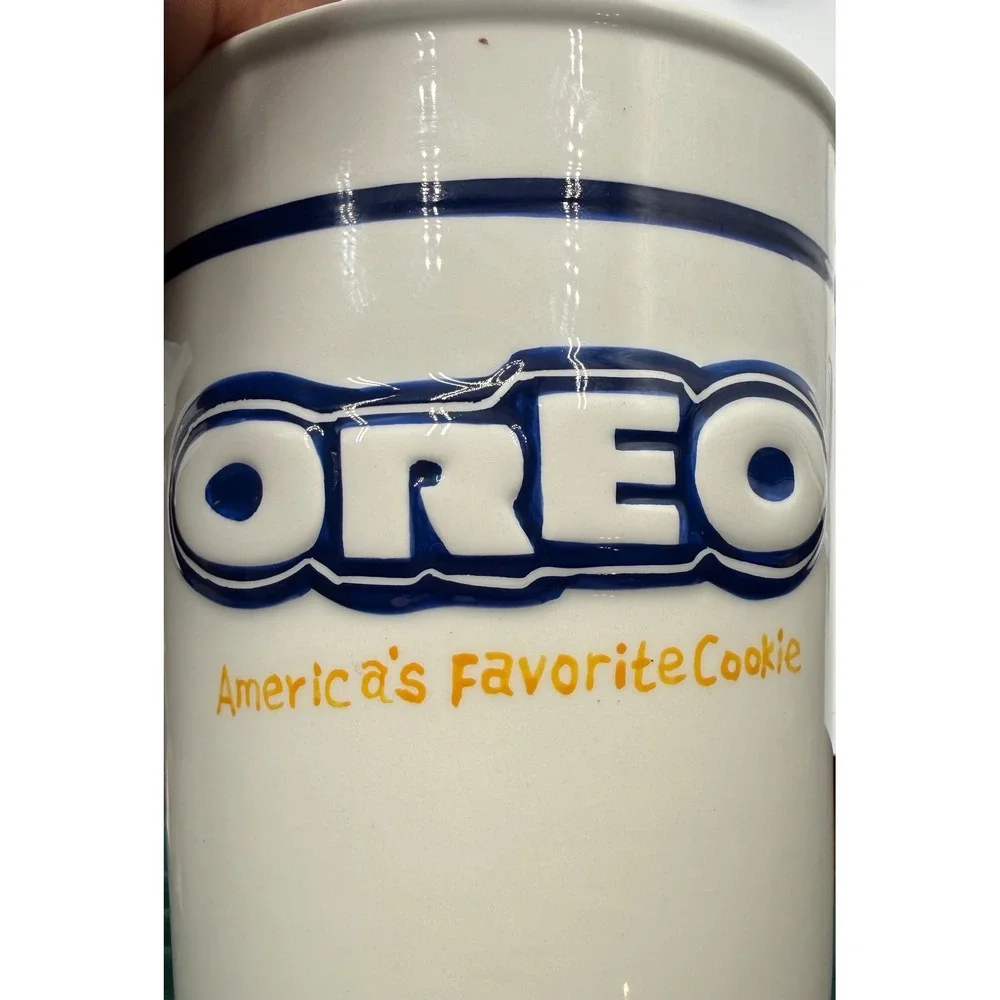 OREO Vintage Splash Cookie Jar Houston Harvest 31589 Ceramic 10.5